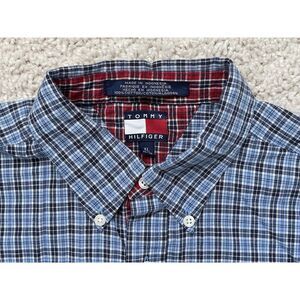Vintage Tommy Hilfiger Long Sleeve Men's XL Button Up / Down Early to Mid 1990's